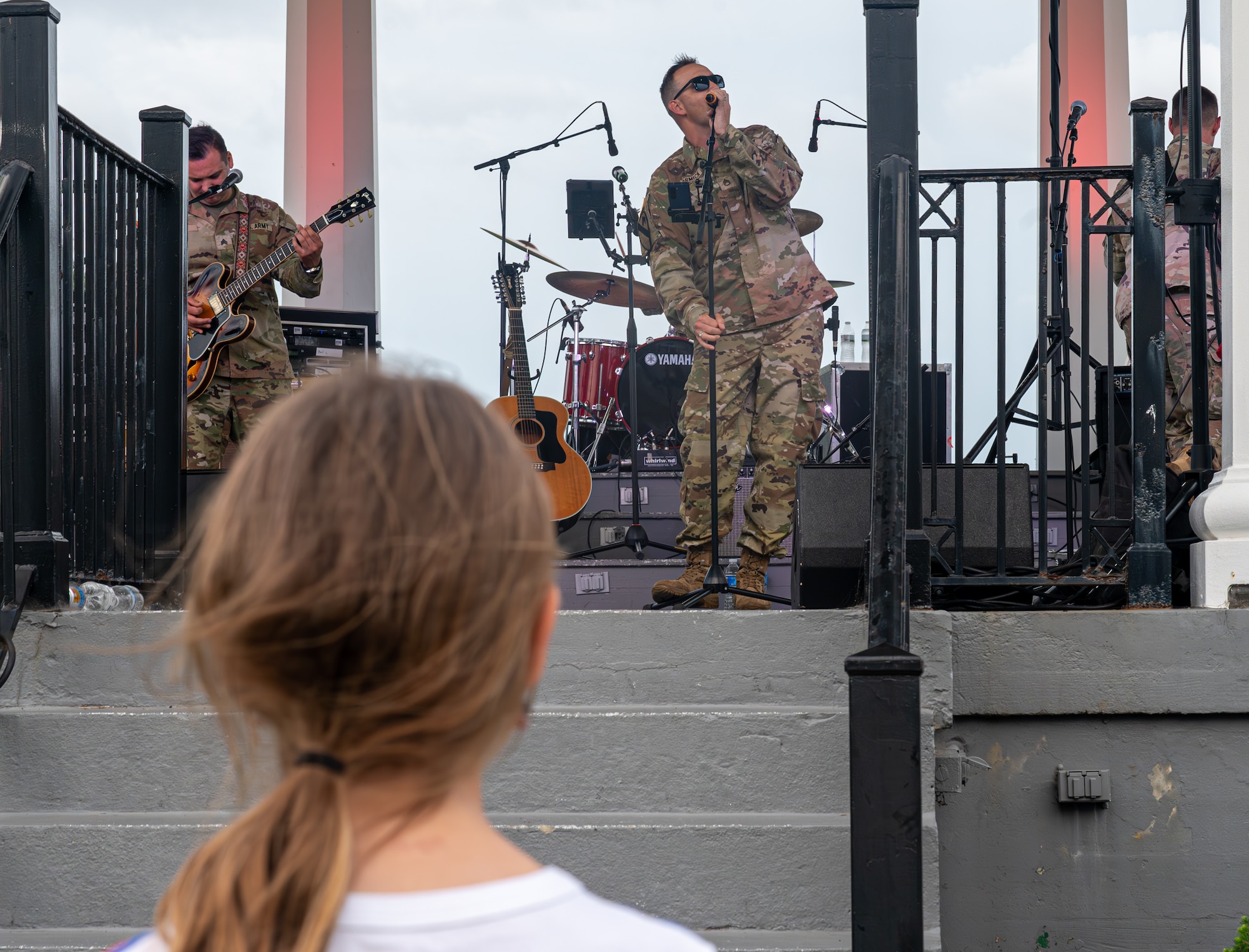 Army Staff Sgt. Jeffrey McCormick sings.