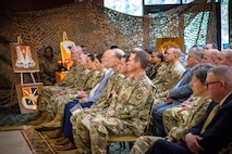 U.S. Army Cyber Center of Excellence and Fort Eisenhower hosted an Army Heritage Month celebration featuring a historical uniform presentation, workforce recognition honoring excellence in service, and guest speakers highlighting the Army’s rich history, June 6, 2025, at the Eisenhower Conference and Catering Center. The event served as a tribute to the Army’s enduring legacy and a reflection of its continued dedication to those who serve and support the mission.