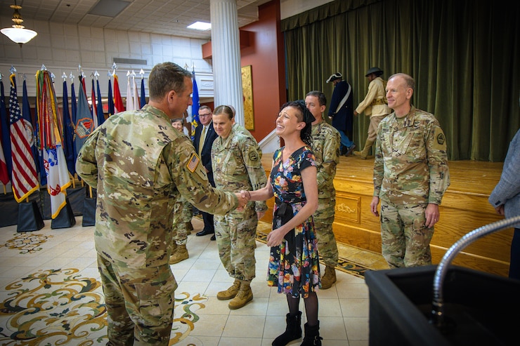 U.S. Army Cyber Center of Excellence and Fort Eisenhower hosted an Army Heritage Month celebration featuring a historical uniform presentation, workforce recognition honoring excellence in service, and guest speakers highlighting the Army’s rich history, June 6, 2025, at the Eisenhower Conference and Catering Center. The event served as a tribute to the Army’s enduring legacy and a reflection of its continued dedication to those who serve and support the mission