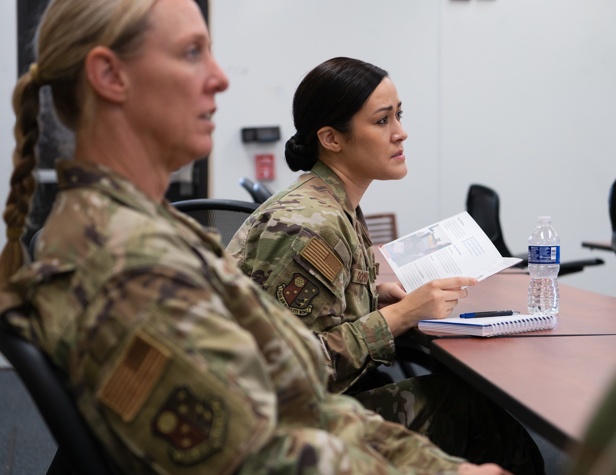 Members of the 514th Air Mobility Wing's staff recently attended an informational session hosted by the Vet Center at Joint Base McGuire-Dix-Lakehurst, N.J., June 7, 2025.