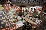 U.S. Soldiers with the 572nd Brigade Engineer Battalion, 86th Infantry Brigade Combat Team (Mountain), Vermont National Guard, and Austrian Land Forces assemble brazier charges used to breach wire barriers as part of Immediate Response 25 during DEFENDER 25