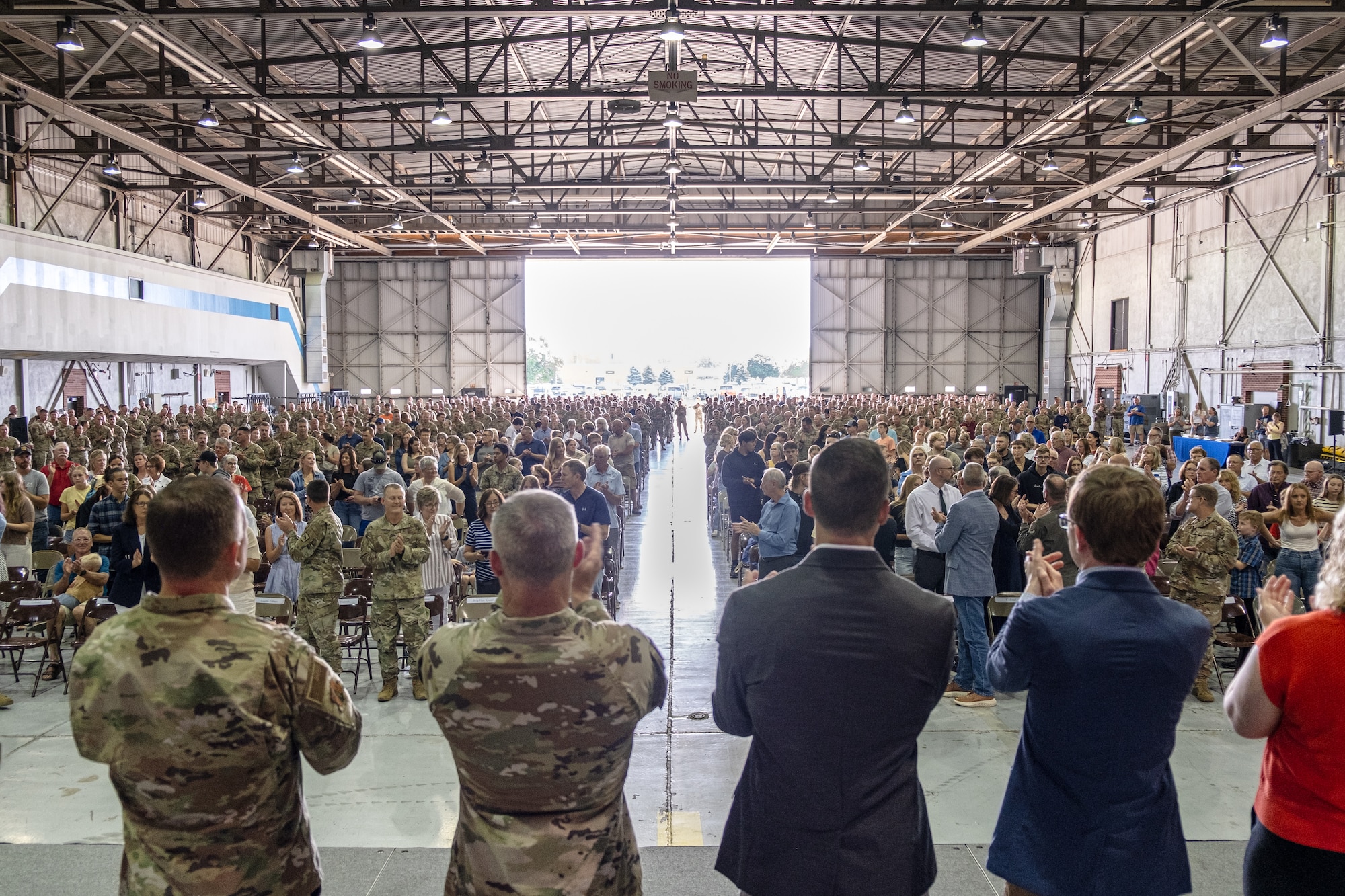 The 114th Fighter Wing held a Welcome Home Ceremony to honor more than 180 Airmen who recently returned from deployments to key locations across U.S. Central, Southern, and Pacific Commands, supporting contingency operations from July 2024 through April 2025.