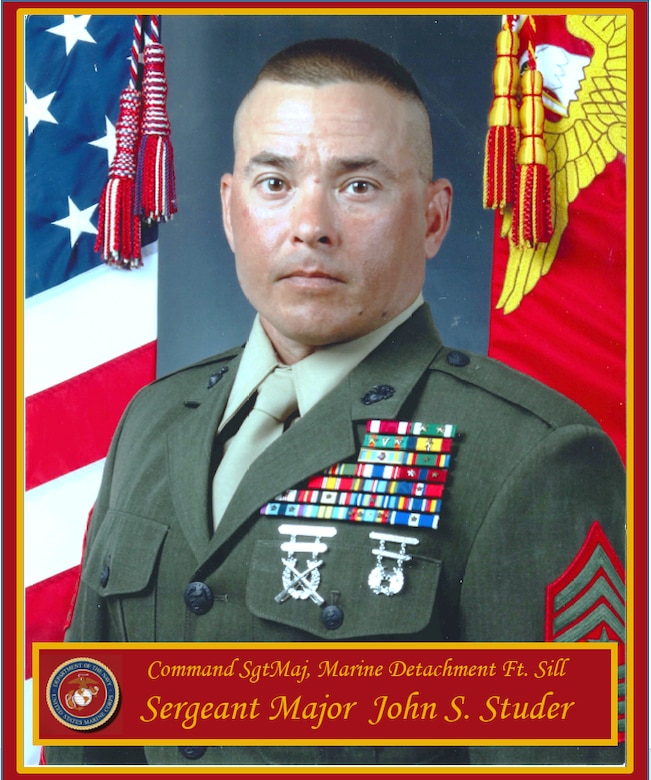 Sergeant Major John S. Studer Official Biography Photo