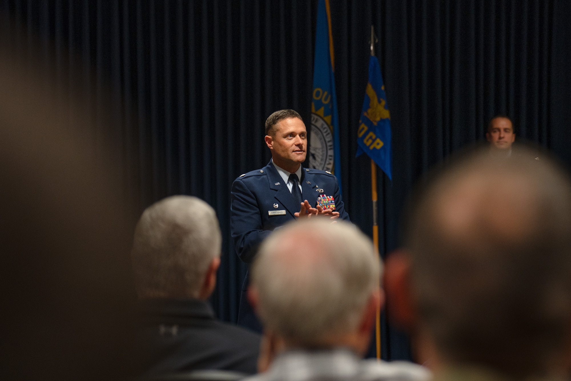 Col. Manuel Colon-DeJesus, outgoing commander, 114th Medical Group, relinquished command of the 114th Medical Group to Lt. Col. Matthew Erpenbach, incoming commander, 114th Medical Group.