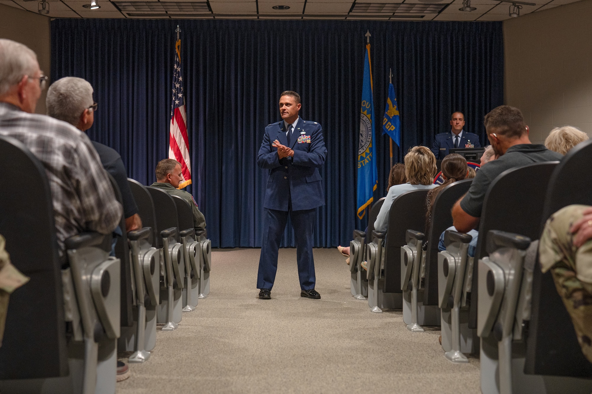 Col. Manuel Colon-DeJesus, outgoing commander, 114th Medical Group, relinquished command of the 114th Medical Group to Lt. Col. Matthew Erpenbach, incoming commander, 114th Medical Group.