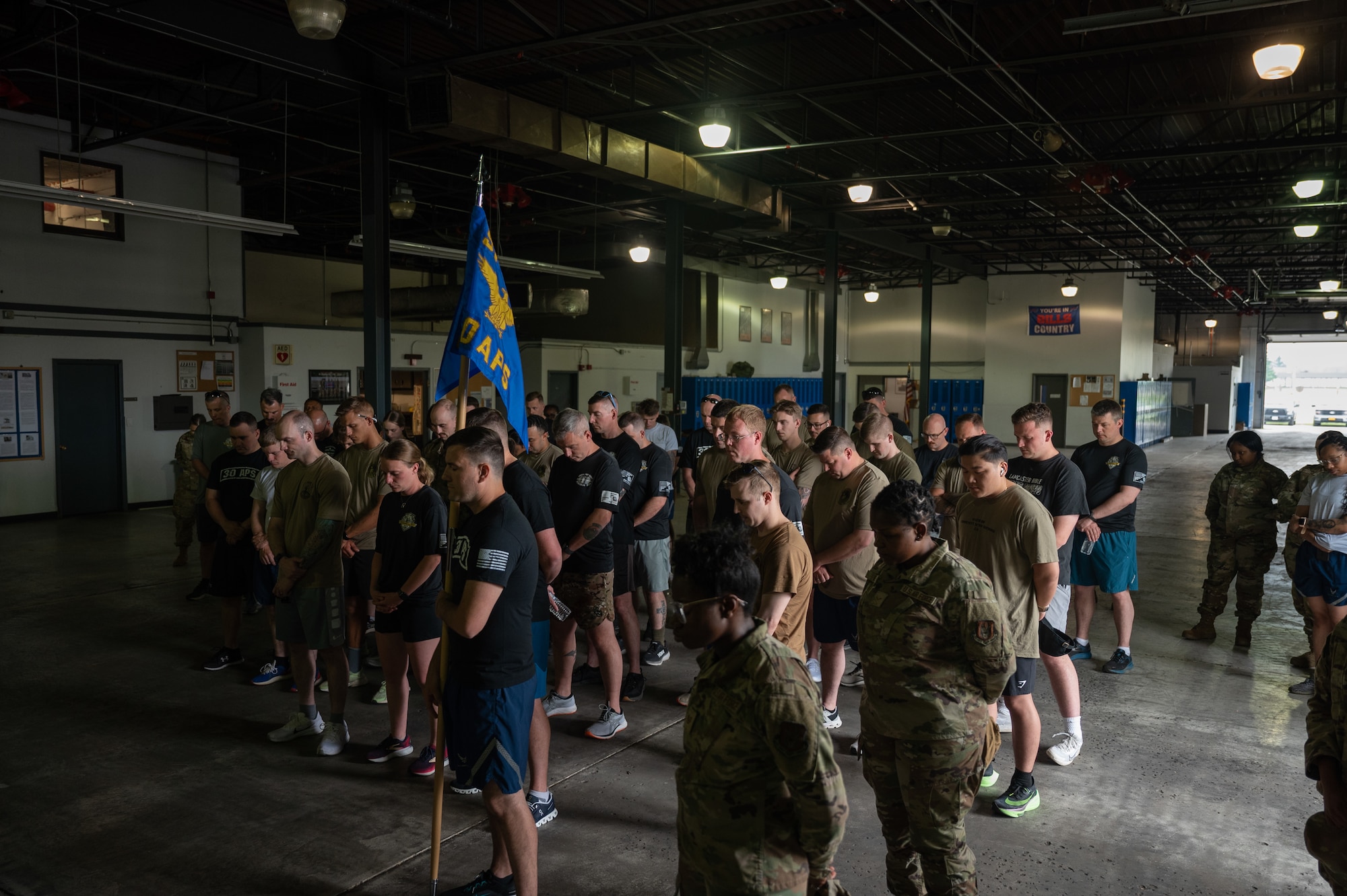 Airmen assigned to the 30th Aerial Port Squadron run the 12th Annual Port Dawg Memorial Run at Niagara Falls Air Reserve Station, New York, June 8, 2025