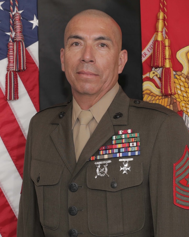 Command photo of Sgt. Maj. Adan Moreno.