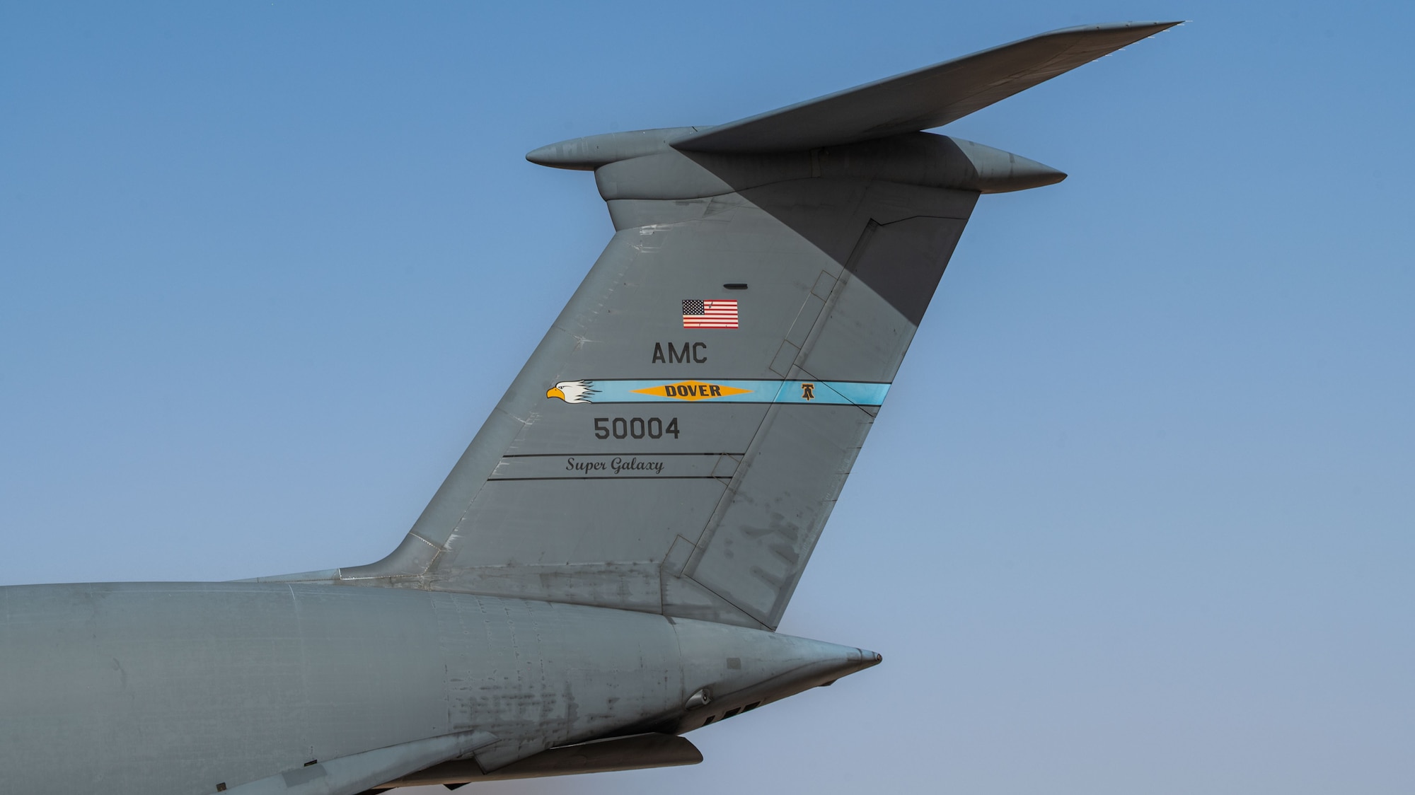 A tail of a C-5M photographed.