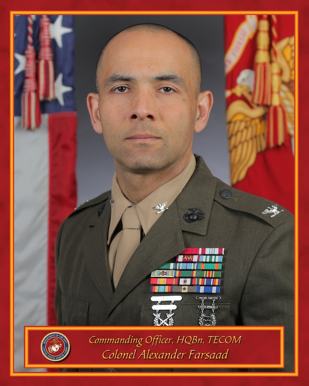 Colonel Alexander Farsaad Official Biography Photo
