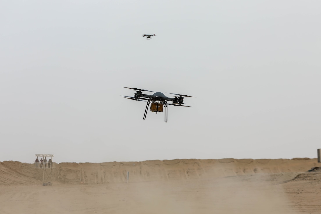 1st TSC displays technological advancements with TRV-150 drone
