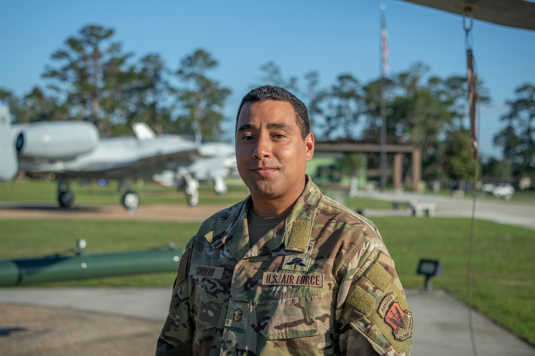 Airman stands
