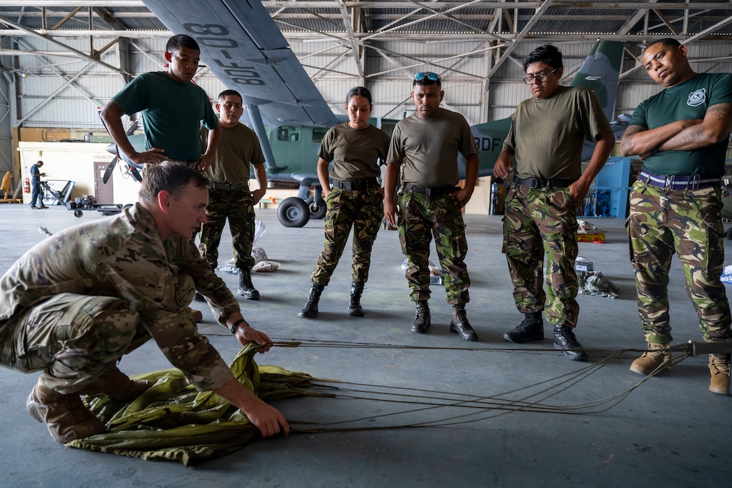 Airman shows partner nation members