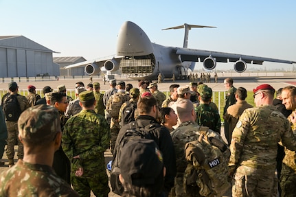 Partner Nation Leaders Visit 433rd AW C-5M During Southern Star ’25
