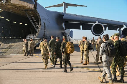 Partner Nation Leaders Visit 433rd AW C-5M During Southern Star ’25