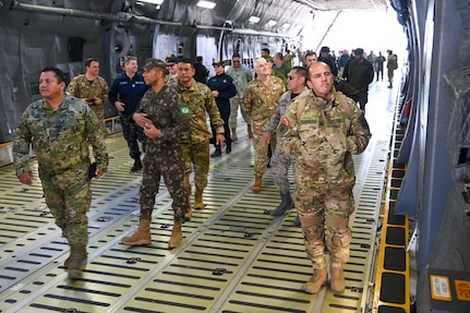 Partner Nation Leaders Visit 433rd AW C-5M During Southern Star ’25