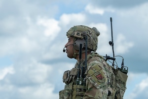 Airman stands