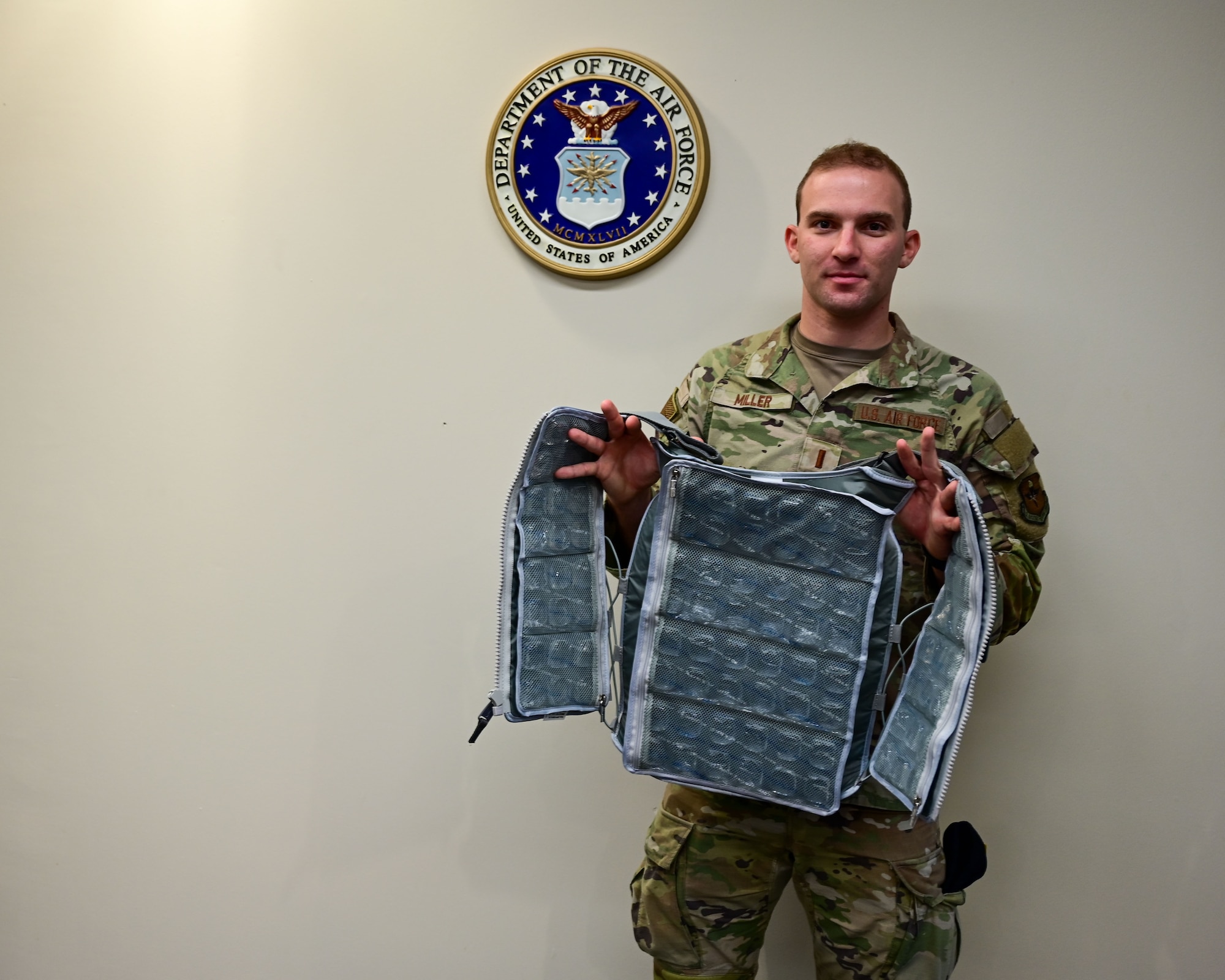 U.S. Air Force Senior Airman Jonathan Gagnon, 42nd Security Forces Squadron patrolman, assists with gate operations, Maxwell Air Force Base, Alabama, June 10, 2025.