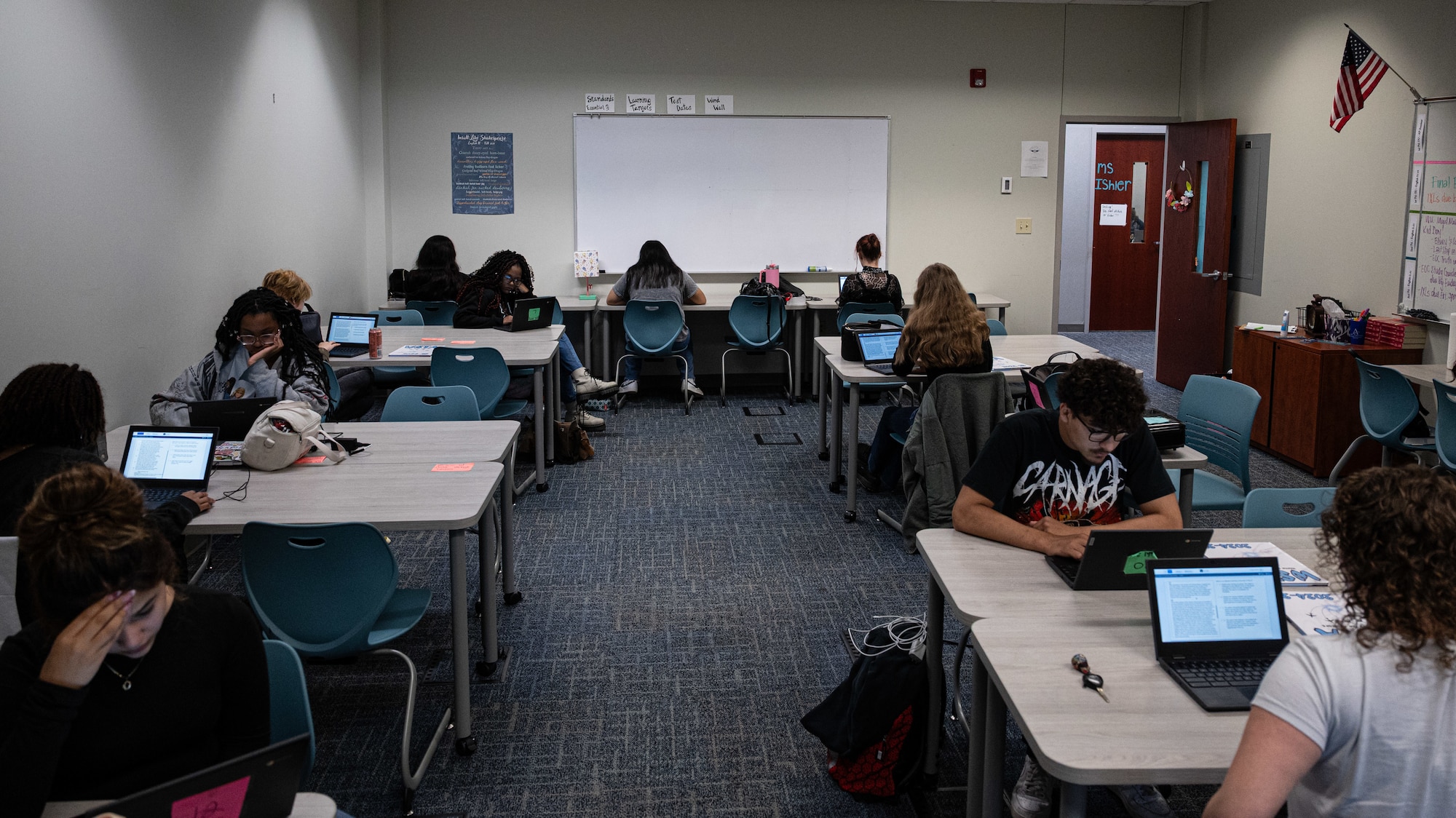 Students in a classroom