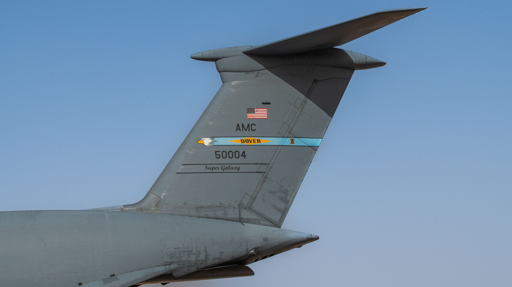 A tail of a C-5M photographed.