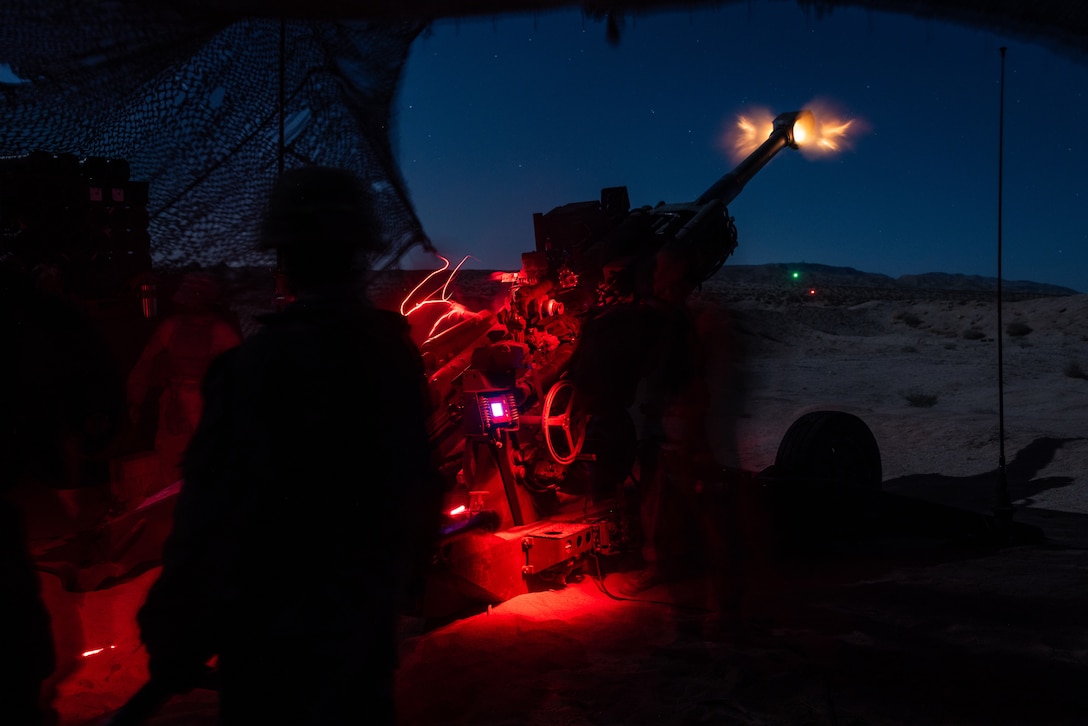Hotel Battery 3/14 fires Howitzers during ITX 3-25