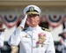 Naval Station Rota leadership salutes and conducts honors for Change of Command.
