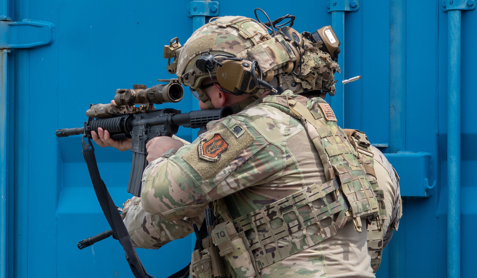 a person fires a weapon
