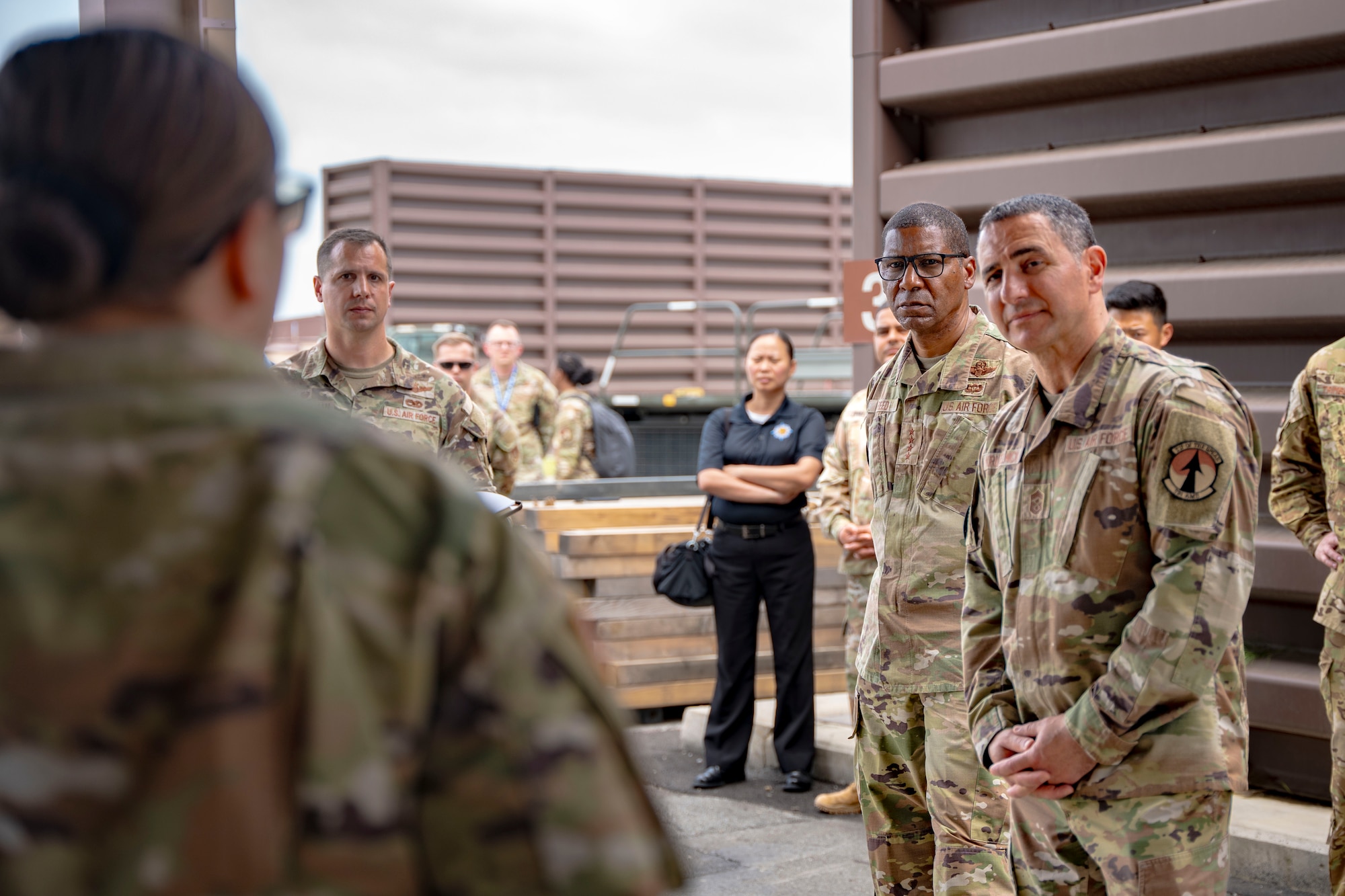 U.S. Air Force Gen. Randall Reed, U.S. Transportation Command commander, tours Osan Air Base, Republic of Korea, June 10, 2025.