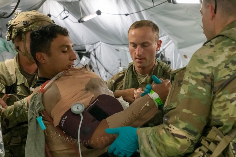 Army Reserve Medical Command units provide training, medical support during Global Medic, Mojave Falcon 25