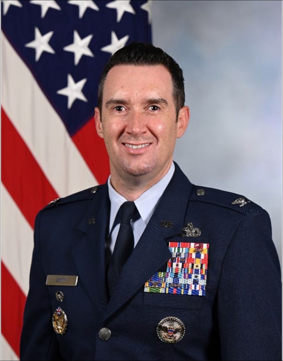 The official photo of the deputy commander of Space Launch Delta 30.