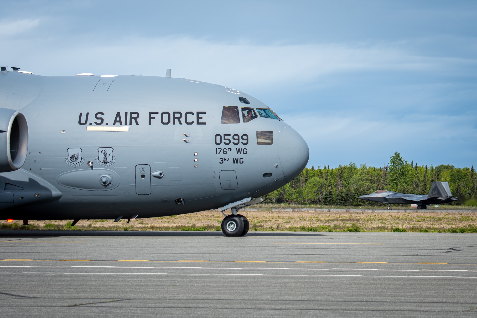 Airmen assigned to the 673d Air Base Wing and 3rd Wing came together to form the 3rd AEW during the exercise, testing and training their ability to receive and launch F-22 Raptor aircraft in austere locations and execute Agile Combat Employment techniques in preparation for Exercise Resolute Force Pacific.