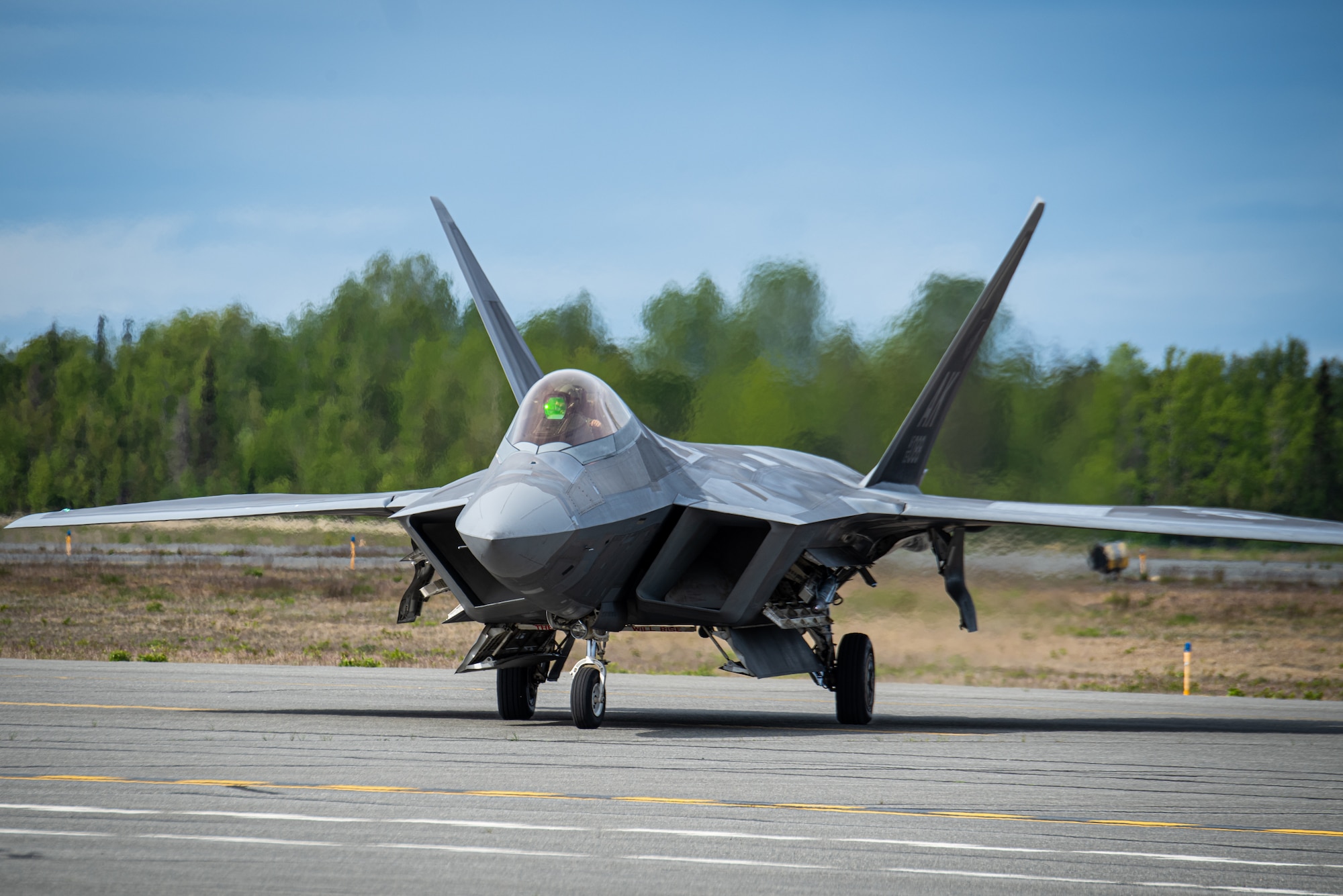 Airmen assigned to the 673d Air Base Wing and 3rd Wing came together to form the 3rd AEW during the exercise, testing and training their ability to receive and launch F-22 Raptor aircraft in austere locations and execute Agile Combat Employment techniques in preparation for Exercise Resolute Force Pacific.