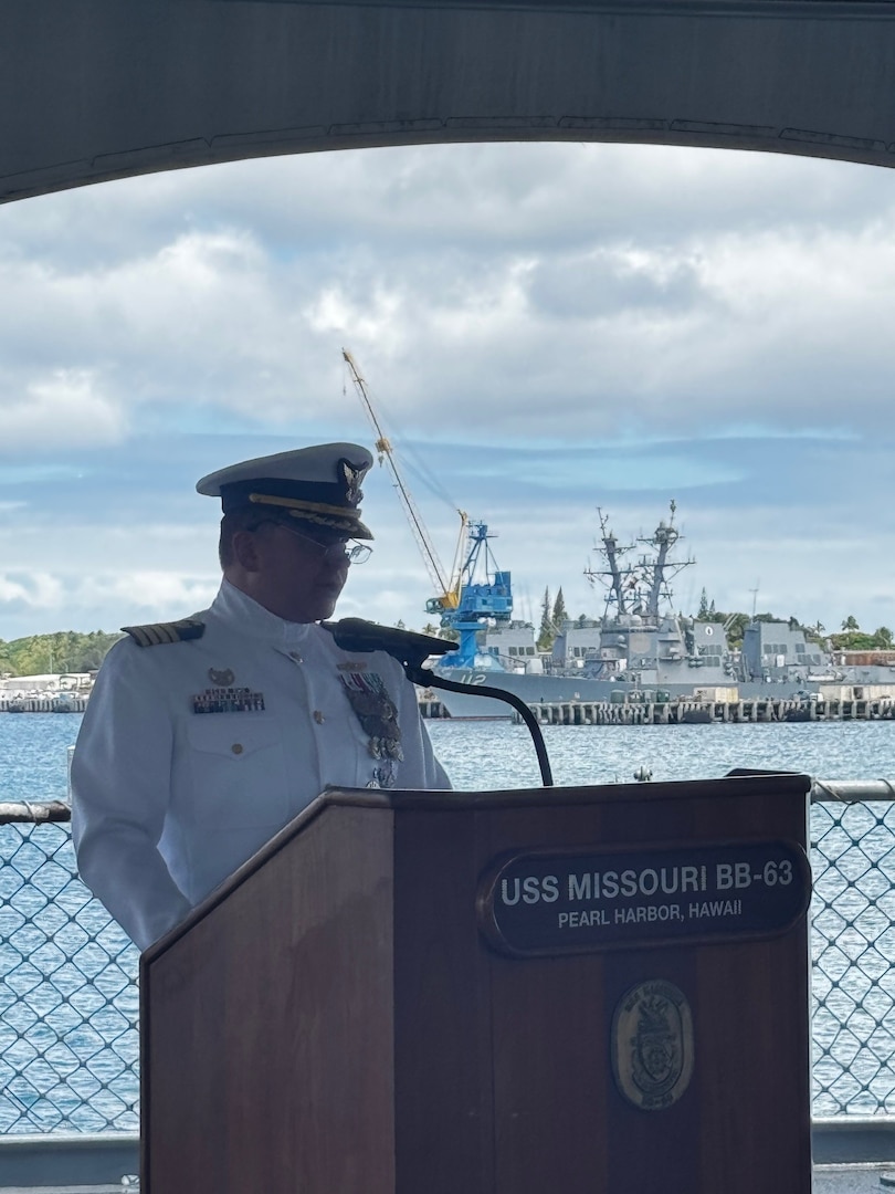 The U.S. Coast Guard Reserve Unit at the United States Indo-Pacific Command (CGRU USINDOPACOM) held a change of command ceremony, June 23, 2025, Honolulu, where Capt. Sara Moser relived Capt. Scott Wolland as commanding officer. CGRU USINDOPACOM is a unique joint unit, in which members are integrated throughout the U.S. Indo-Pacific combatant command, providing leadership, expertise, and support to the joint force. (U.S. Coast Guard courtesy photo)