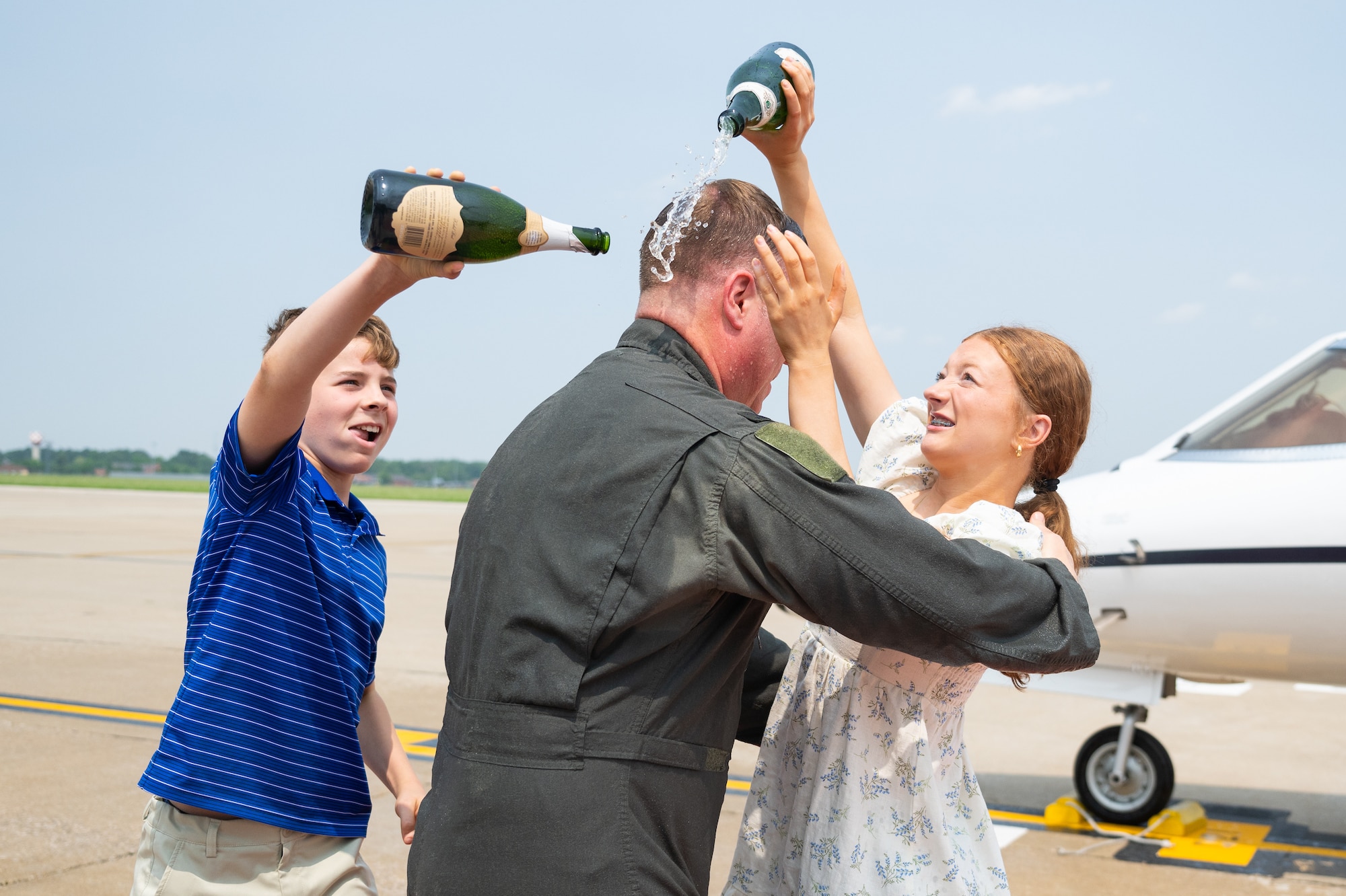 U.S. Air Force Col. John D. Poole fini flight