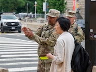 More than 800 National Guard members were activated in support of the 250th Army Birthday Festival and Parade. The Guard members, from the District of Columbia, Mississippi, West Virginia and Pennsylvania assisted various agencies and played a crucial role in ensuring the safety of events.