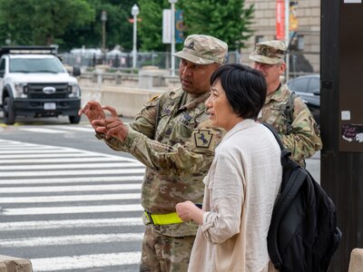 More than 800 National Guard members were activated in support of the 250th Army Birthday Festival and Parade. The Guard members, from the District of Columbia, Mississippi, West Virginia and Pennsylvania assisted various agencies and played a crucial role in ensuring the safety of events.