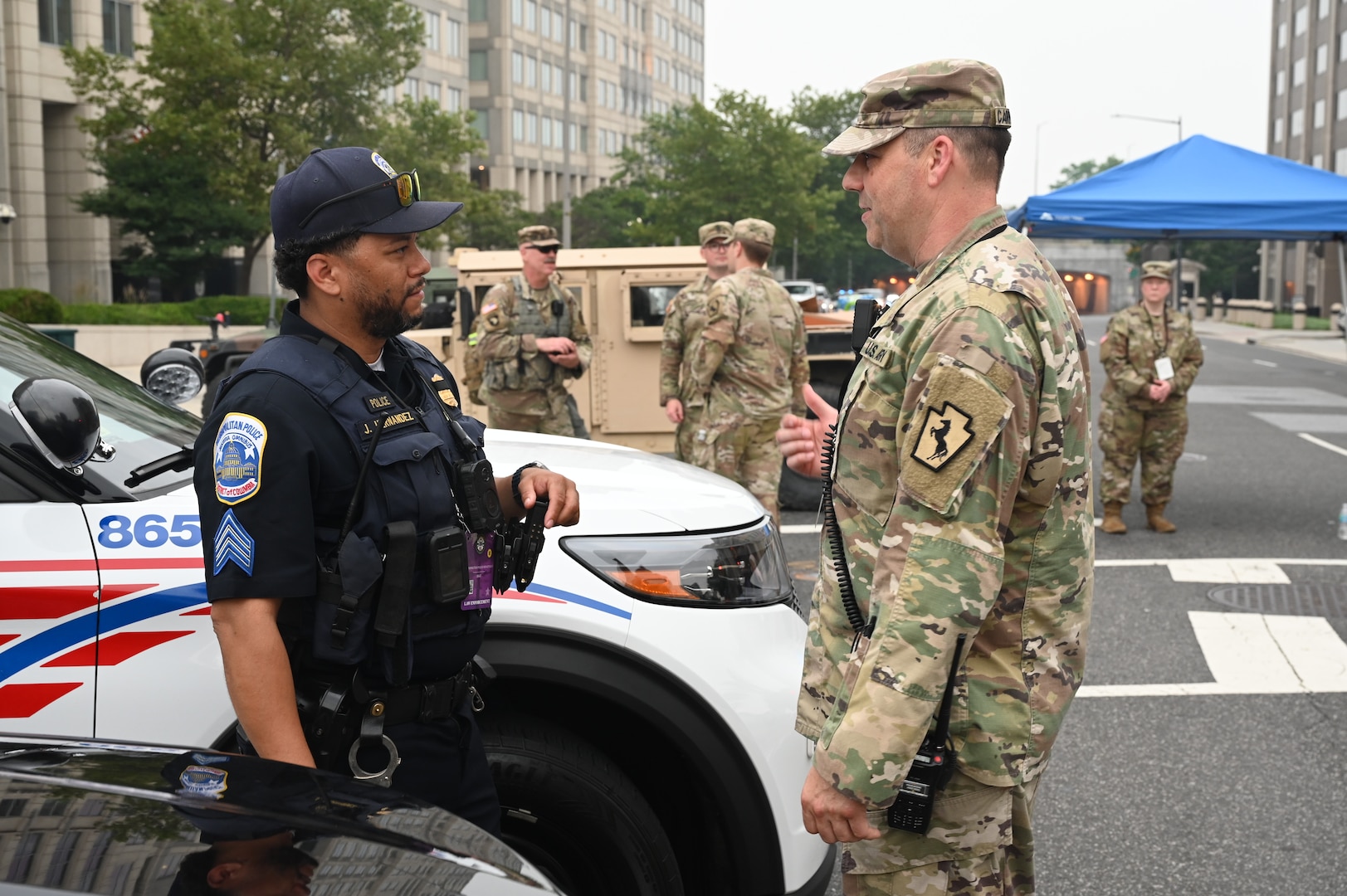 More than 800 National Guard members were activated in support of the 250th Army Birthday Festival and Parade in Washington, DC, on June 14, 2025. The Guard members, from the District of Columbia, Mississippi, West Virginia and Pennsylvania assisted various agencies with tasks including crowd management and traffic control, and played a crucial role in ensuring the safety of events.
