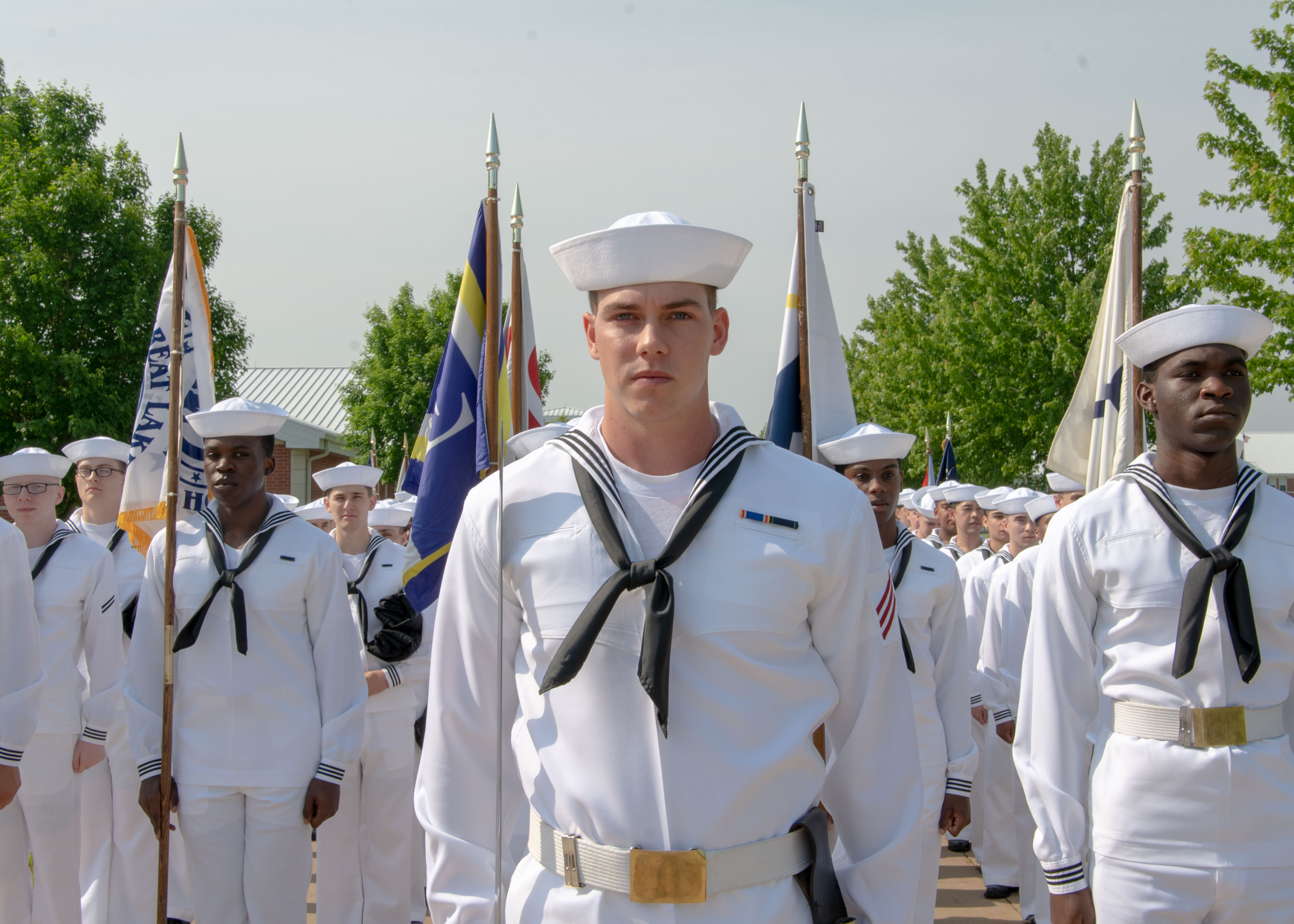 More than 40,000 recruits each year begin their U.S. Navy careers at the Navy’s only boot camp, spending nine weeks in training before participating in pass-in-review at Recruit Training Command.