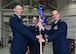 Lt. Col. Sean Abling accepts command of the 550th Helicopter Squadron during a ceremony June 12, 2025.