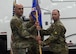 Lt. Col. Joshua Isom accepts command of the 341st Missile Maintenance Squadron during a ceremony June 13, 2025, at Malmstrom Air Force Base, Montana.