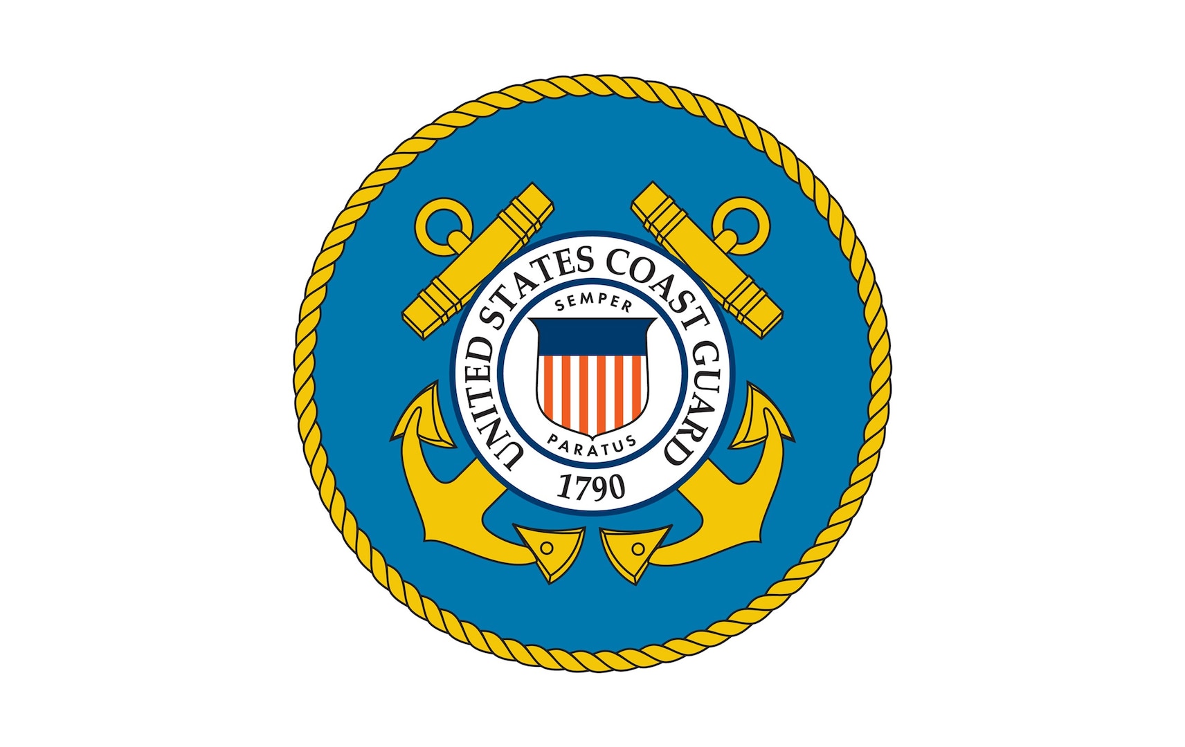 U.S. Coast Guard logo.
