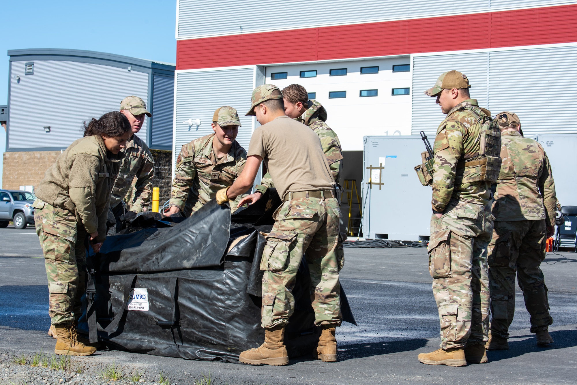 Airmen assigned to the 673d Air Base Wing and 3rd Wing came together to form the 3rd Air Expeditionary Wing during the exercise, testing and training their ability to receive and launch F-22 Raptor aircraft in austere locations and execute Agile Combat Employment techniques in preparations for Exercise Resolute Force Pacific.