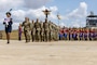 U.S. Army Soldiers assigned to 11th Military Police Brigade, 200th Military Police Command, march during the opening ceramony for Khaan Quest 2025, on June 14, 2025, at Five Hills Training Area, Mongolia.