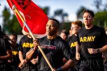 Service members from across U.S. Army Pacific came together to commemorate 250 years of Army history, heritage, and unwavering service to the nation with a spirited formation run. The event highlighted the strength, unity, and enduring legacy of the U.S. Army, bringing Soldiers of all ranks together in a proud display of camaraderie and tradition.