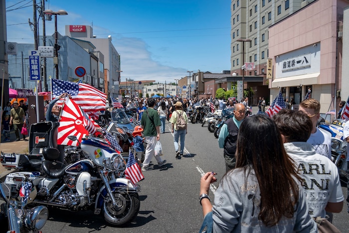 American and Japanese families gather near Misawa Air Base during American Day 2025 at Misawa, Japan, Jun 15, 2025