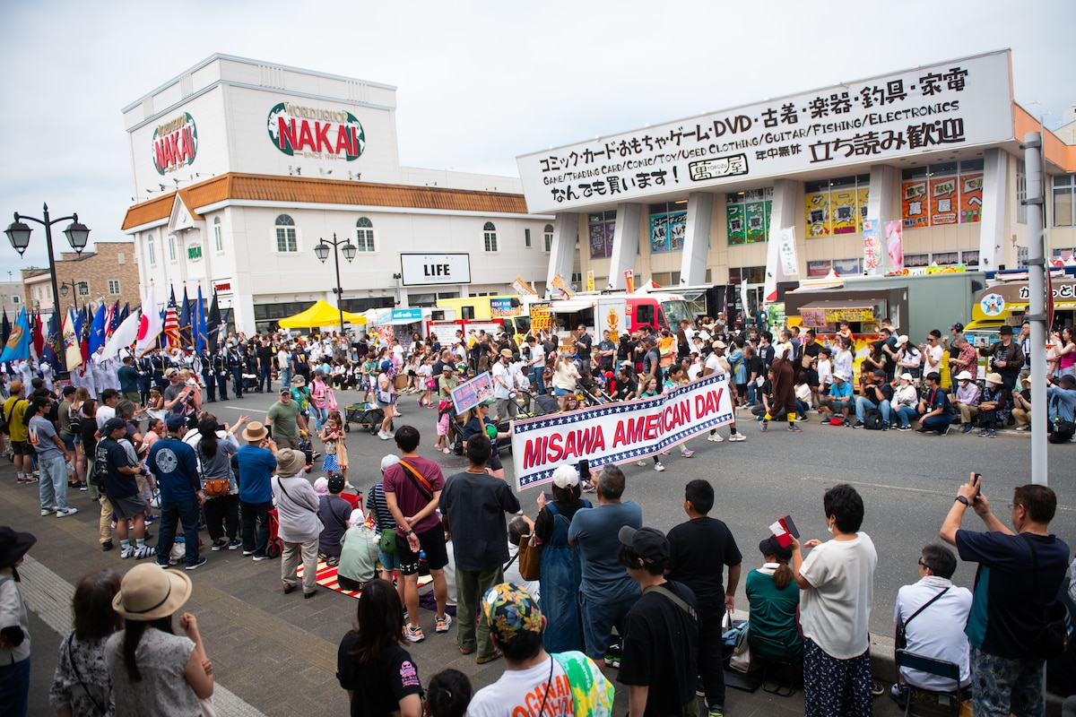 American and Japanese families gather near Misawa Air Base during American Day 2025 at Misawa, Japan, Jun 15, 2025