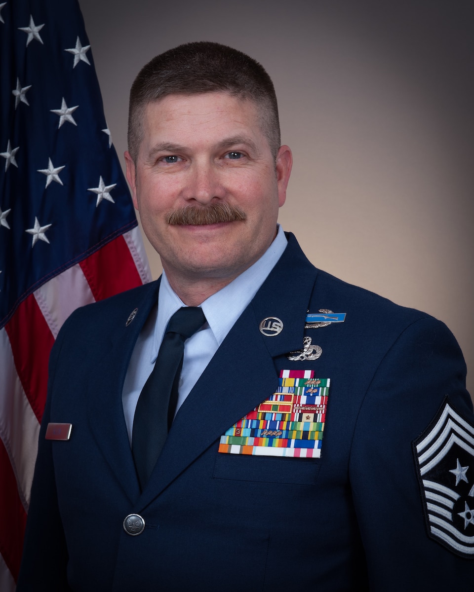 Studio portrait of Chief Master Sgt. Raymond S. Allen
