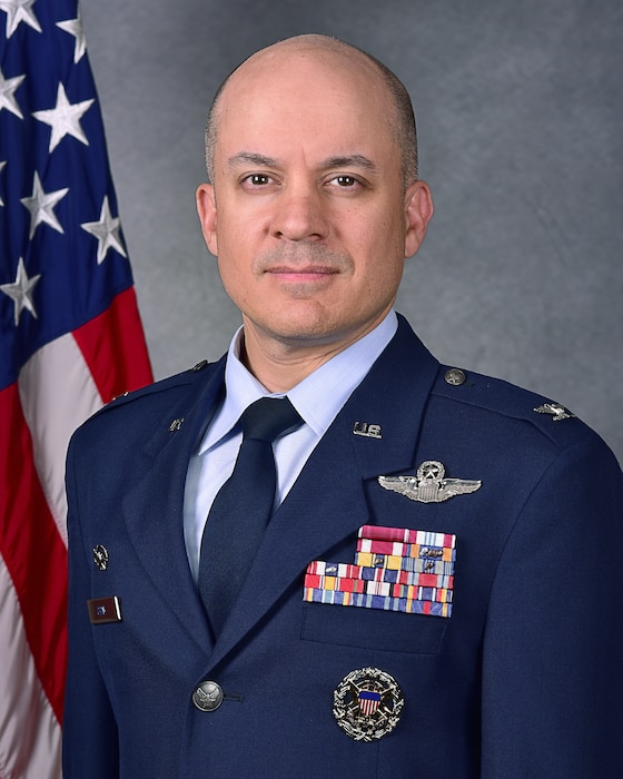 Bio Photo for Col. Aaron T. Gray, 55th Wing commander.