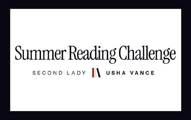 School children K-8 are invited to participate in the Second Lady's 2025 Summer Reading Challenge.