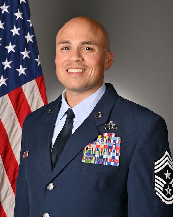 CMSgt Joshua A. Matias official photo.