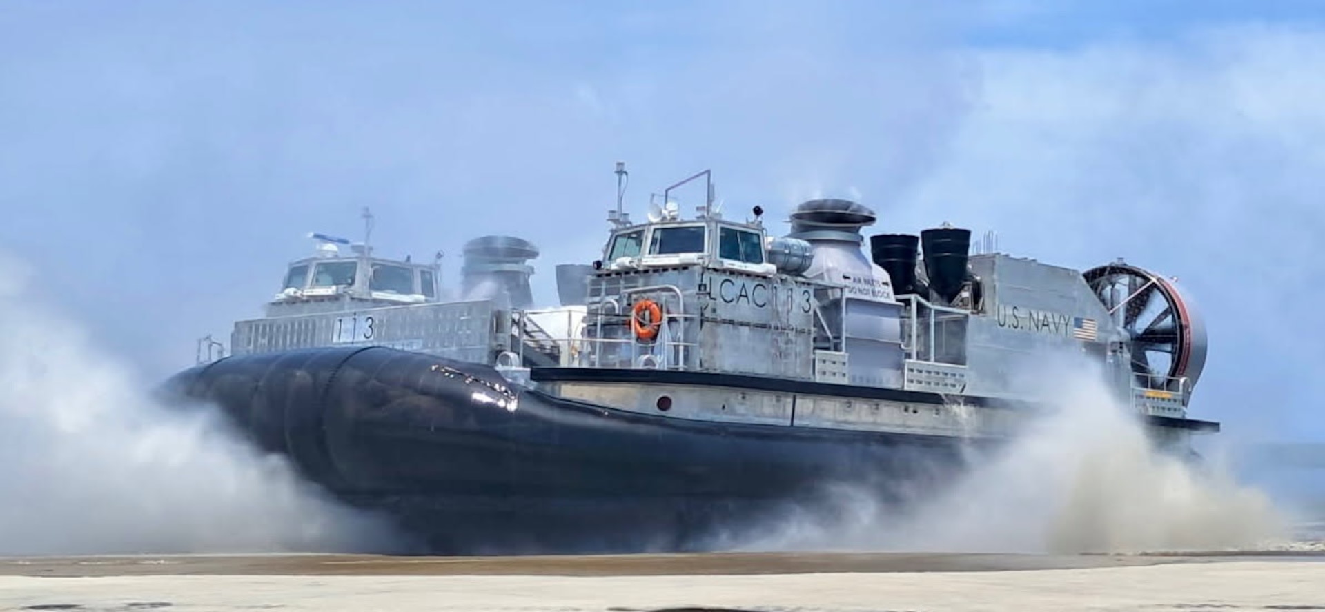 The United States Navy accepted delivery of Ship to Shore Connector (SSC), LCAC 113, from Textron Systems, June 12. 
The delivery of LCAC 113 comes after completion of